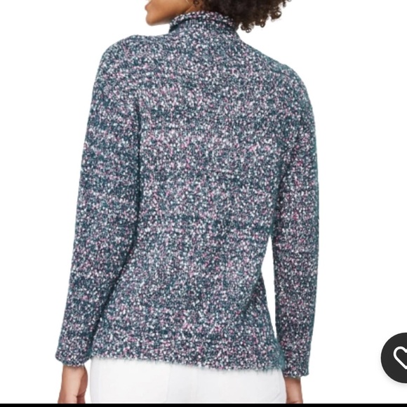 LOFT Outlet | Flecked Eyelash Turtleneck Sweater Size: L - Picture 10 of 10